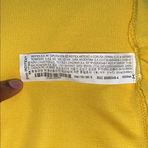 Zara Trafaluc Off-The-Shoulder Yellow Dress - Picture 5 of 8